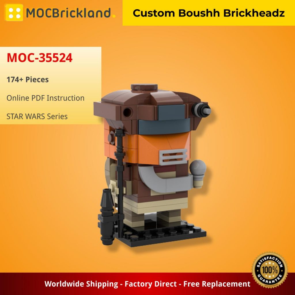 Custom Boushh Brickheadz MOC-35524 Star Wars with 174 Pieces