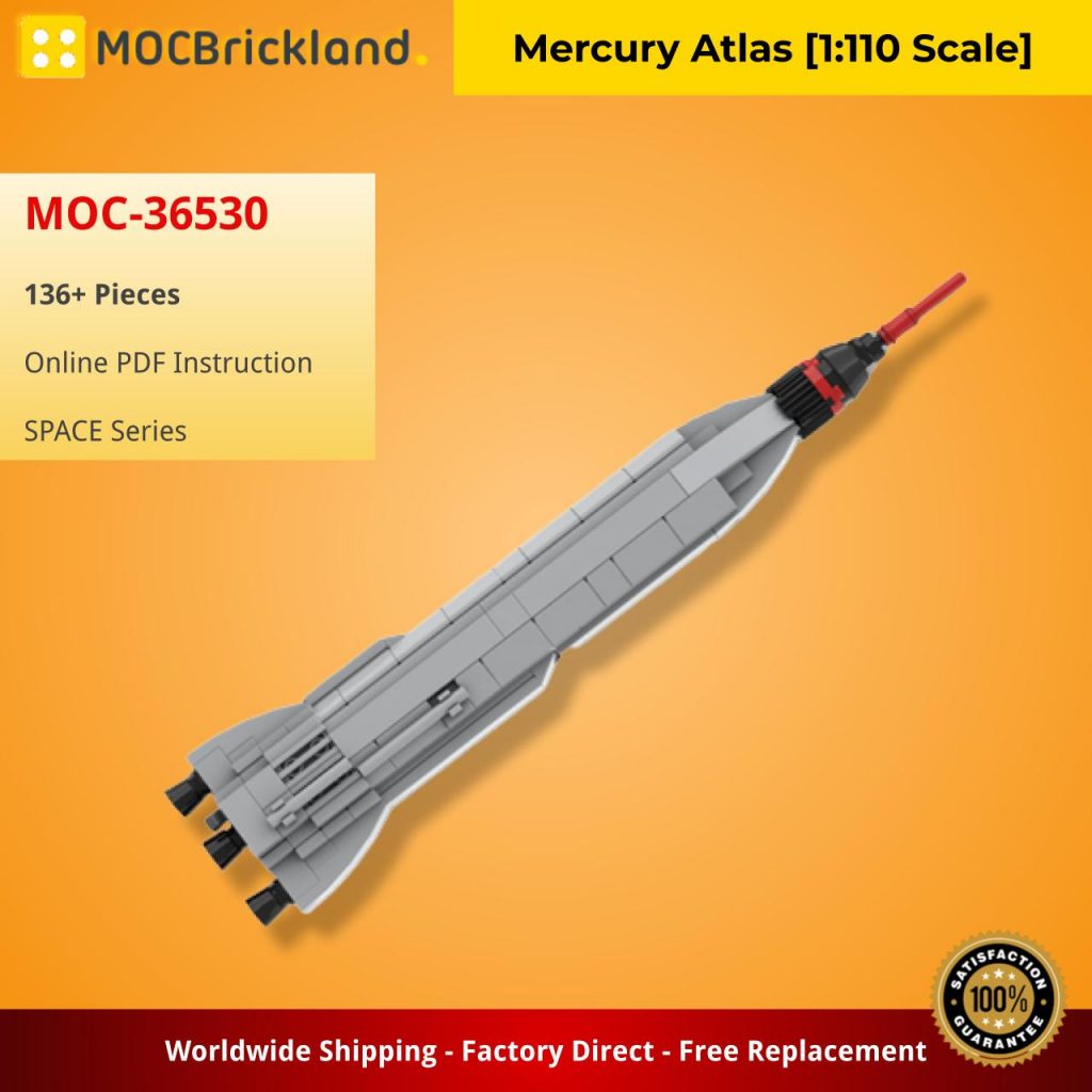 Mercury Atlas [1:110 Scale] MOC-36530 Space with 136 Pieces