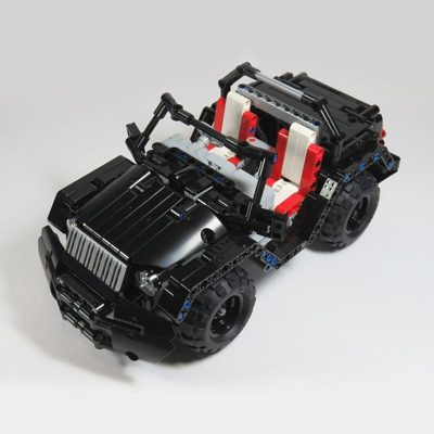 RC Mini Jeep Technician MOC-3879 with 587 pieces