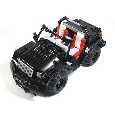 RC Mini Jeep Technician MOC-3879 with 587 pieces