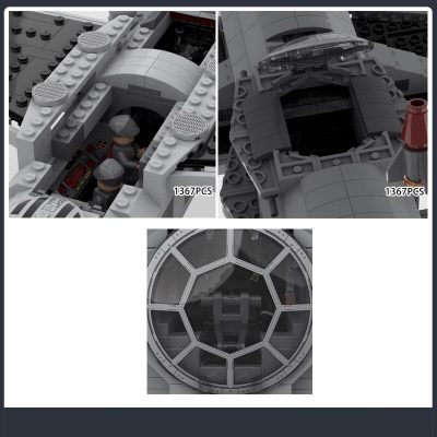 TIE Bomber Fortress Space MOC-39861 with 1367 pieces