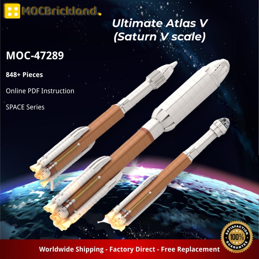 Ultimate Atlas V (Saturn V scale) MOC-47289 Space with 848 Pieces