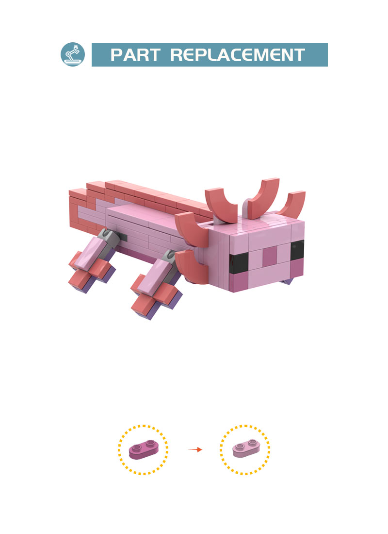 Axolotl MOC-54094 Creator with 153 pieces