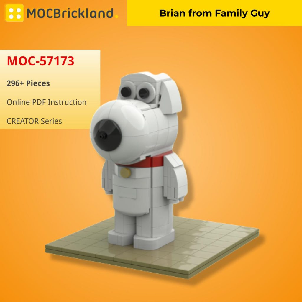 Brian from Family Guy MOC-57173 Creator with 296 pieces