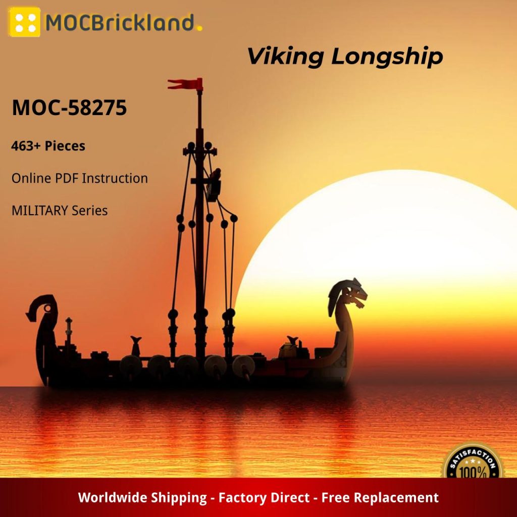 Viking Longship MOC-58275 Military with 463 Pieces