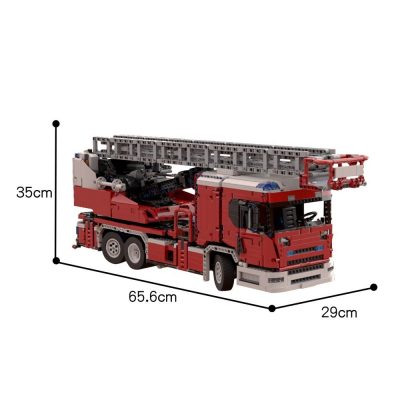 L Fire Engine Technician MOC-60361 with 4517 pieces