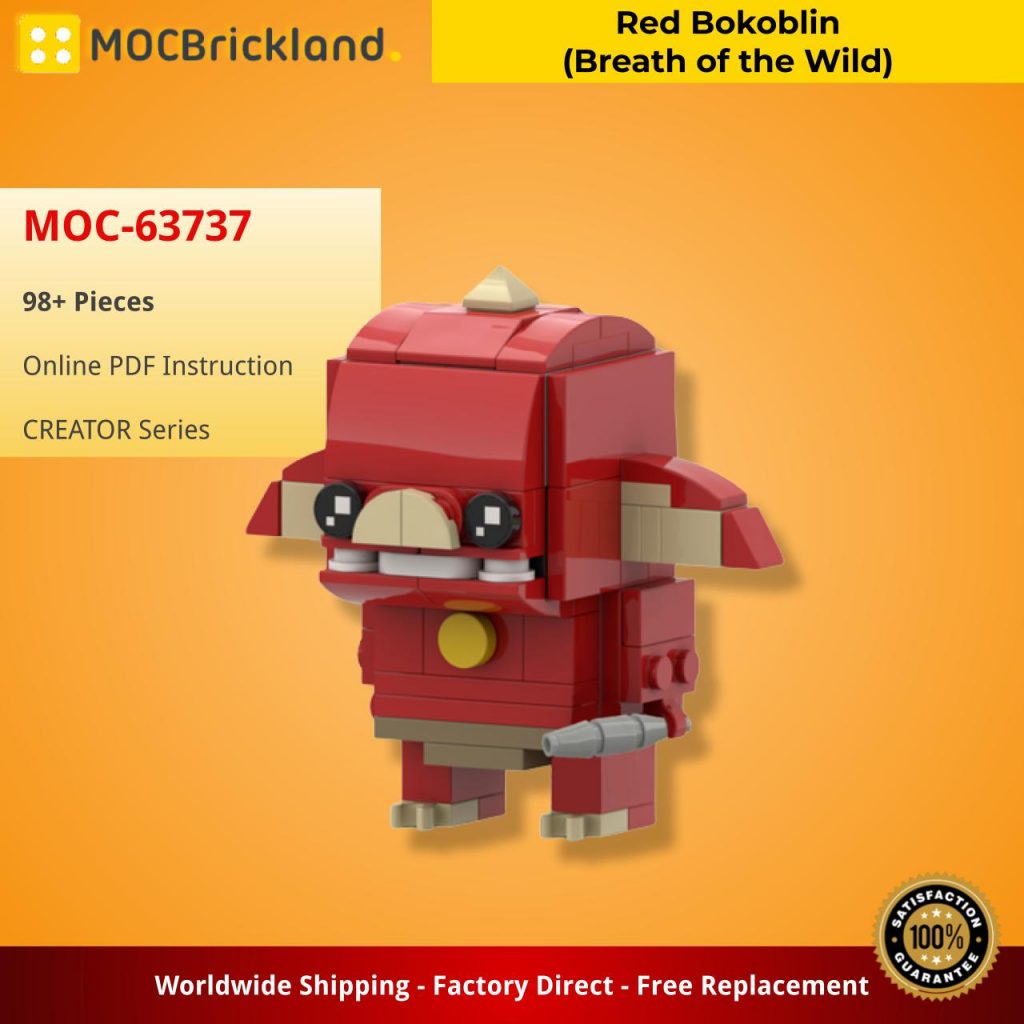 Red Bokoblin (Breath of the Wild) Brickheadz MOC-63737 Creator with 98 pieces