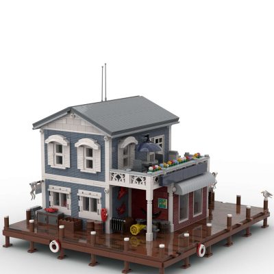 Charter and Dive Shop Modular Building MOC-74199 with 3593 pieces