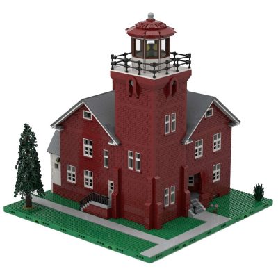 Two Harbors Lighthouse Modular Building MOC-85913 with 8525 pieces