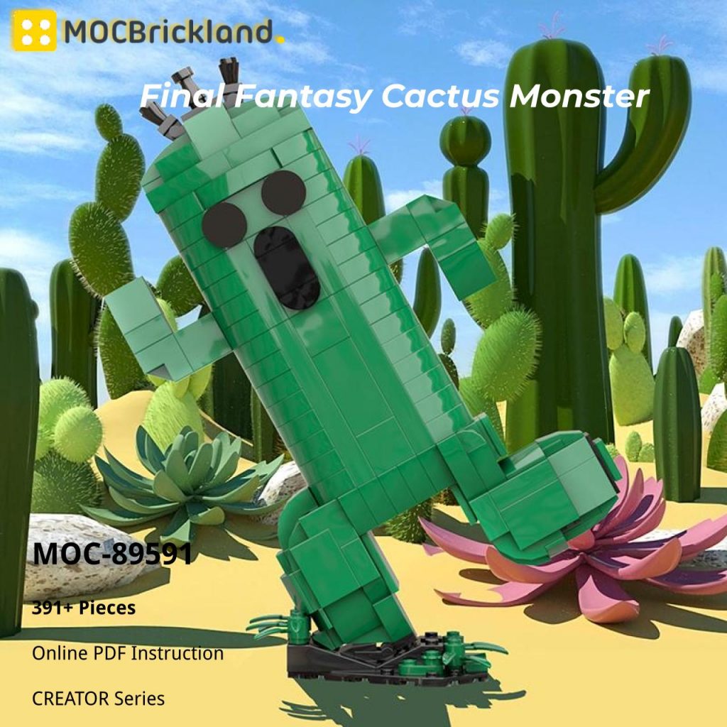 Final Fantasy Cactus Monster MOC-89591 Creator with 391 Pieces