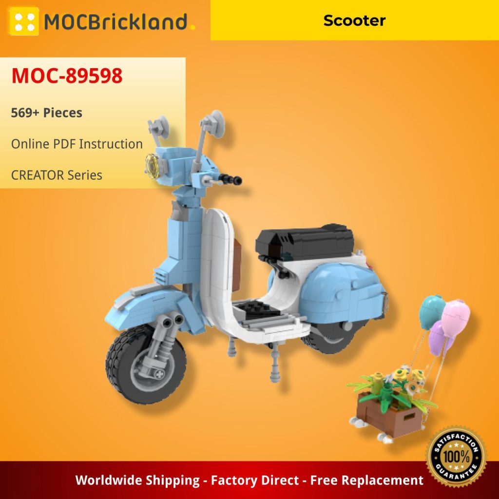 Scooter MOC-89598 Creator with 569 Pieces