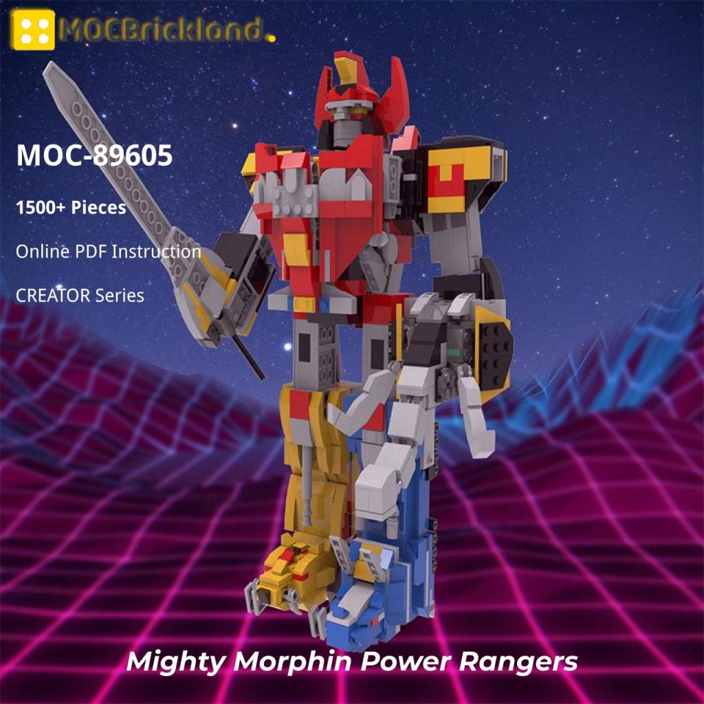 Mighty Morphin Power Rangers MOC-89605 Creator with 1500 Pieces