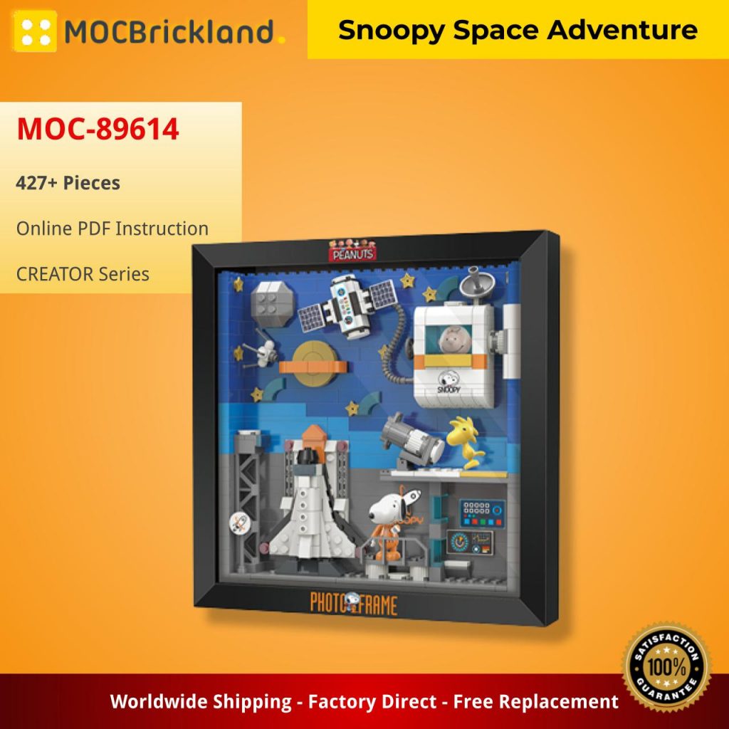 Snoopy Space Adventure MOC-89614 Creator with 427 pieces