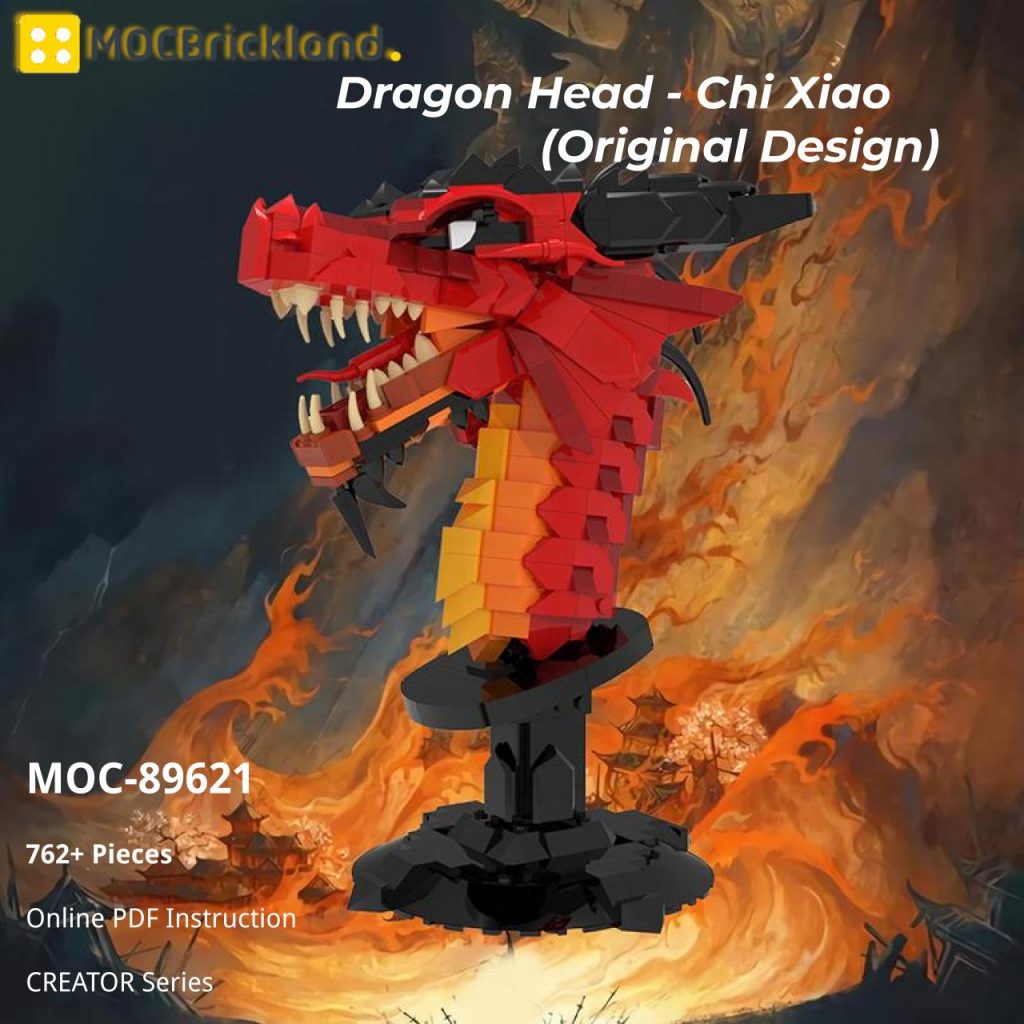 Dragon Head – Chi Xiao (Original Design) MOC-89621 Creator with 762 pieces