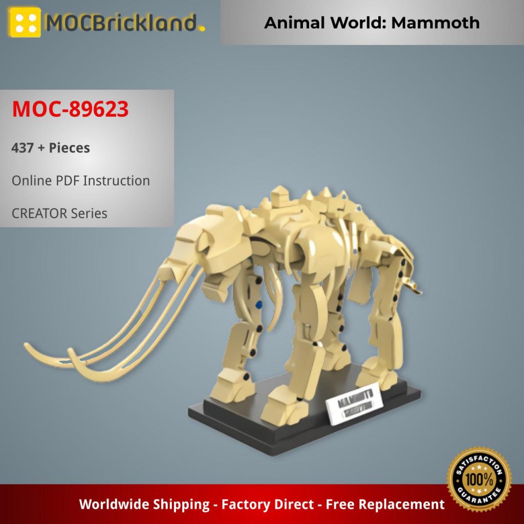Animal World: Mammoth MOC-89623 Creator with 437 pieces