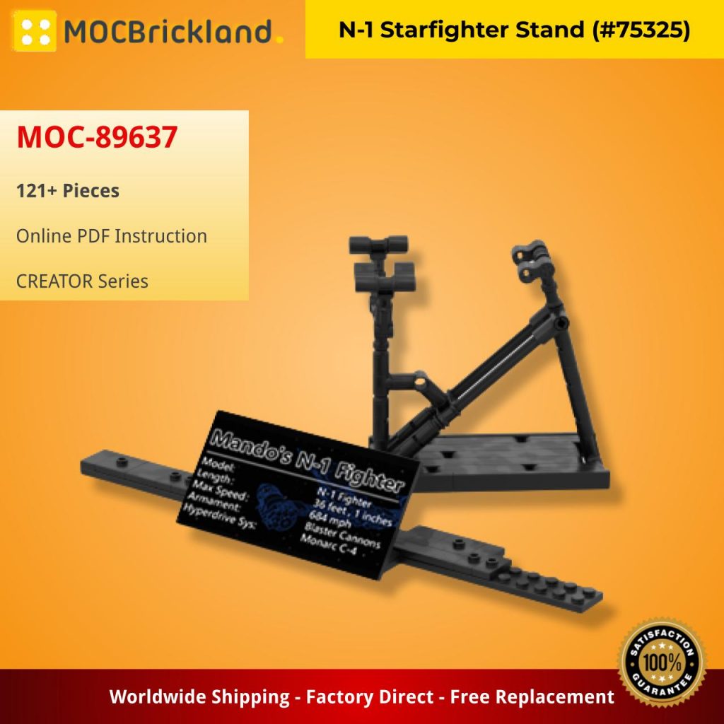 N-1 Starfighter Stand (#75325) MOC-89637 Creator with 121 Pieces