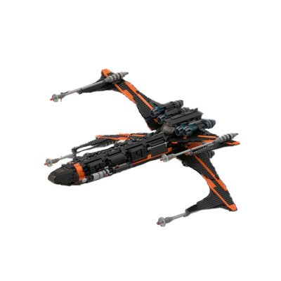 Heavy X-Wing Spaceship Light Cruiser Space MOC-89705 with 2955 pieces