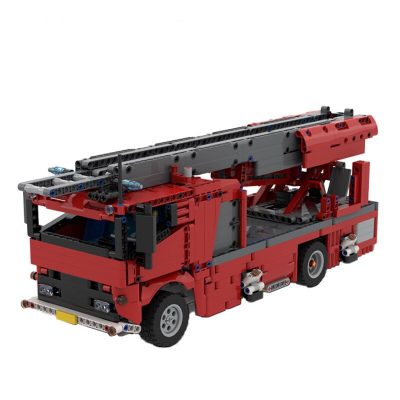 Fire Truck “DL / Ladder” (RC-Option) Technician MOC-91785 with 1666 pieces