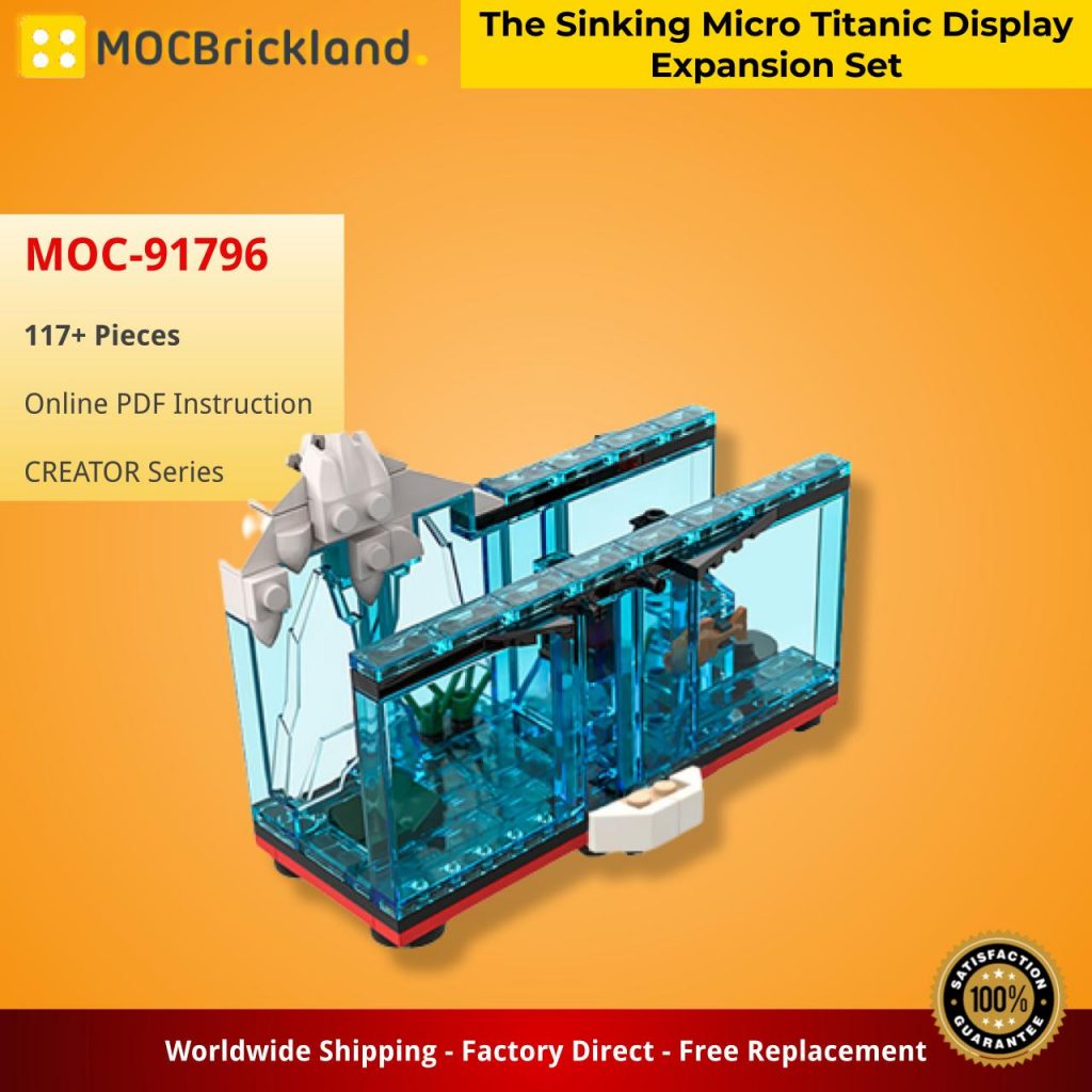 The Sinking Micro Titanic Display Expansion Set MOC-91796 Creator with 117 pieces