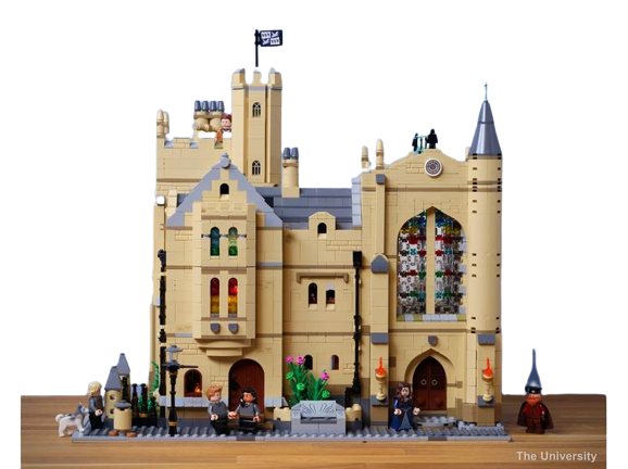 The University – Alternative to 71043 MOC-92684 Modular Building with 5207 pieces