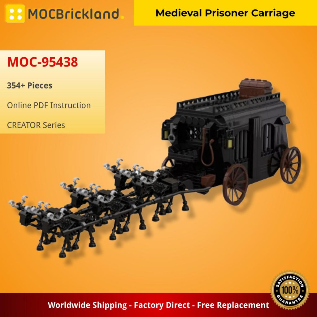 Medieval Prisoner Carriage MOC-95438 with 354 Pieces