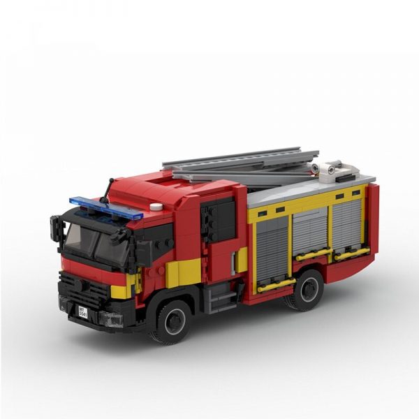 London Set – Scania 32M Ladder + Mk3 Pump Ladder + Command Unit Technician MOC-96616 with 3105 pieces