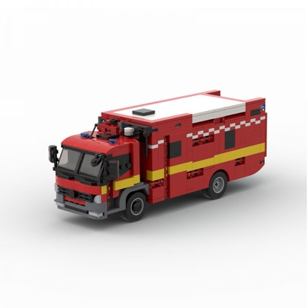 London Set – Scania 32M Ladder + Mk3 Pump Ladder + Command Unit Technician MOC-96616 with 3105 pieces