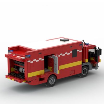 London Set – Scania 32M Ladder + Mk3 Pump Ladder + Command Unit Technician MOC-96616 with 3105 pieces