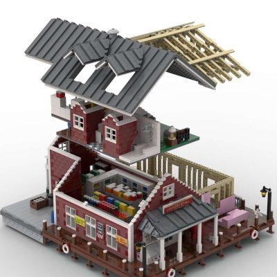 Breakwater Pass Country Store Modular Building MOC-97313 with 5793 pieces