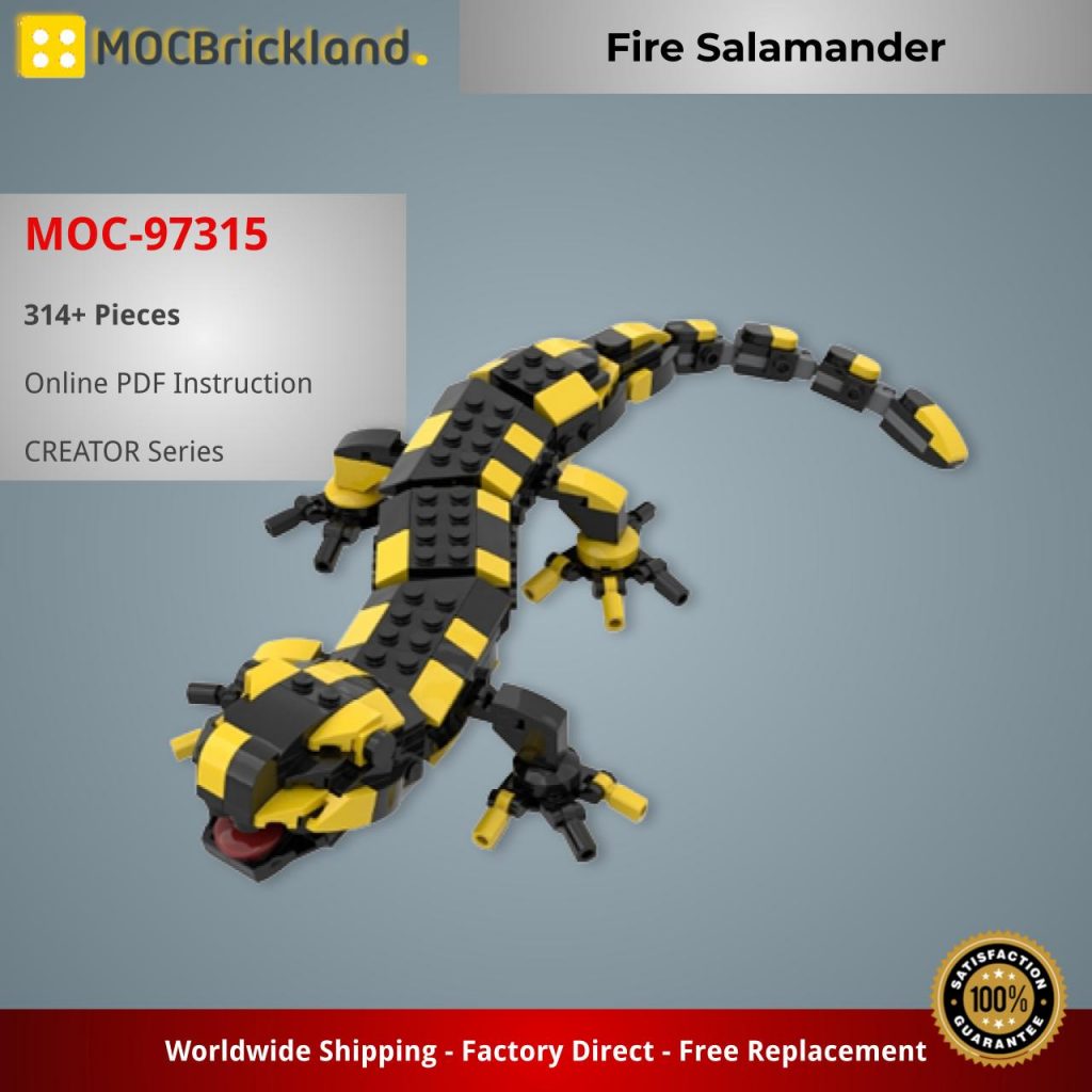 Fire Salamander MOC-97315 Creator with 314 Pieces