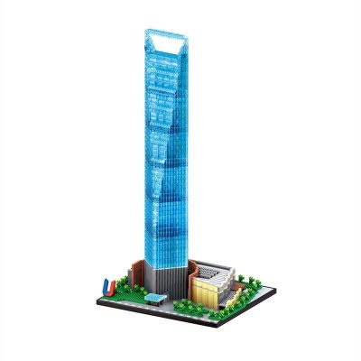 Shanghai World Financial Center MODULAR BUILDING LEZI 8010 with 4173 pieces