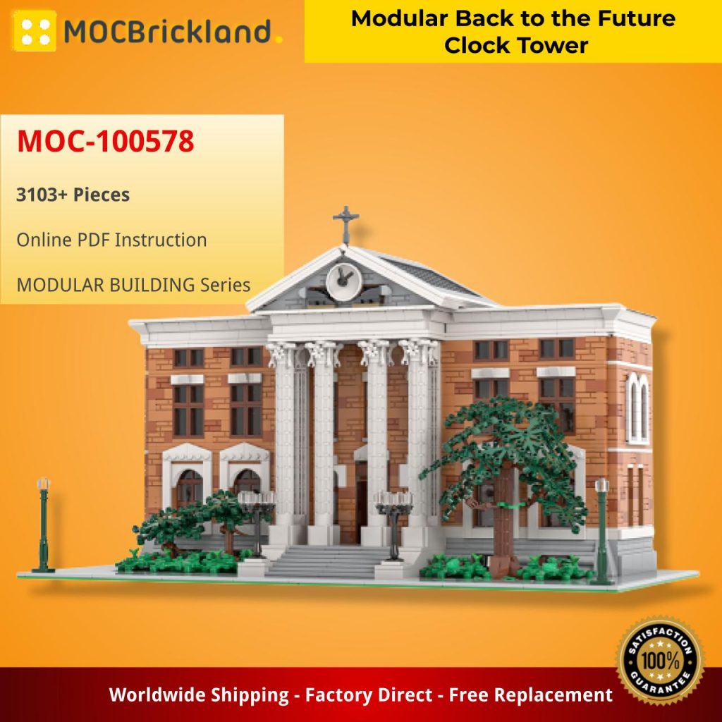 Modular Back to the Future Clock Tower MOC-100578 Modular Building with 3103 Pieces