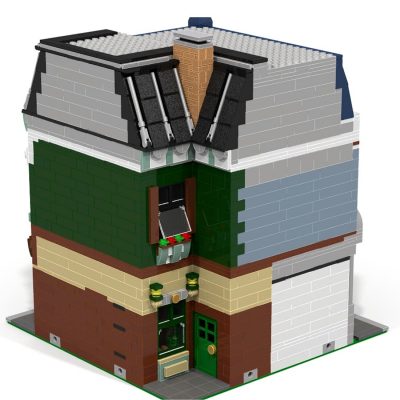 Bookstore MODULAR BUILDING MOC-16843 by Fastbjorn WITH 3738 PIECES