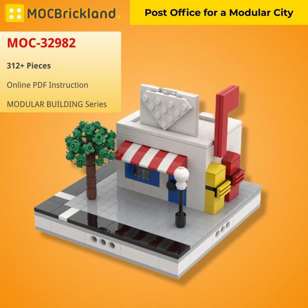 Post Office for a Modular City MODULAR BUILDING MOC-32982 WITH 312 PIECES
