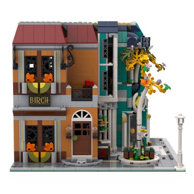 Birch Art and Antique Corner MODULAR BUILDING MOC-56446 by LegoArtisan WITH 2045 PIECES