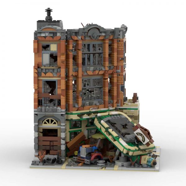 Corner Garage – Apocalypse Version MODULAR BUILDING MOC-66422 by SugarBricks with 3065 pieces