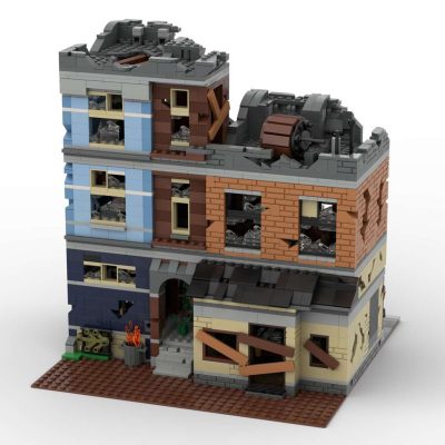 Detective’s Office – Apocalypse Version MODULAR BUILDING MOC-73392 by SugarBricks with 2915 pieces