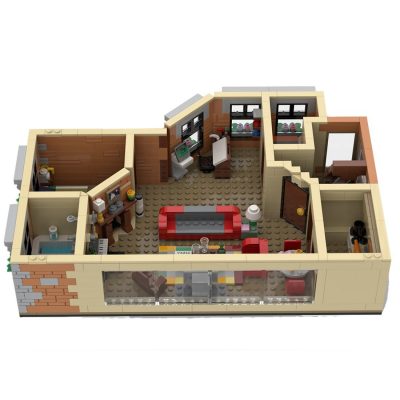 HIMYM Apartment MODULAR BUILDING MOC-80890 by LegoArtisan with 886 pieces