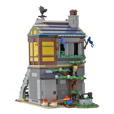 Medieval Merchant’s House MODULAR BUILDING MOC-82698 by LegoArtisan with 1051 pieces