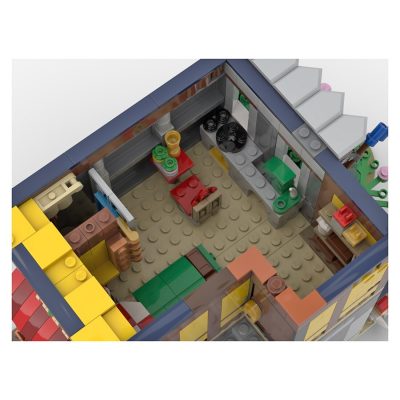 Medieval Merchant’s House MODULAR BUILDING MOC-82698 by LegoArtisan with 1051 pieces