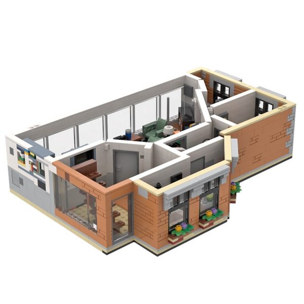 Seinfeld Apartment MODULAR BUILDING MOC-83817 by LegoArtisan with 1542 pieces