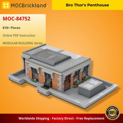 Bro Thor’s Penthouse MODULAR BUILDING MOC-84752 by LegoArtisan with 818 pieces