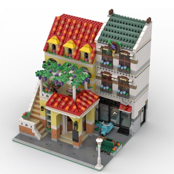 La Locanda MODULAR BUILDING MOC-85678 by LegoArtisan with 2345 pieces