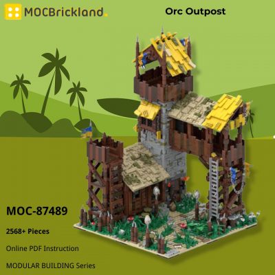 Orc Outpost MODULAR BUILDING MOC-87489 by povladimir with 2568 pieces