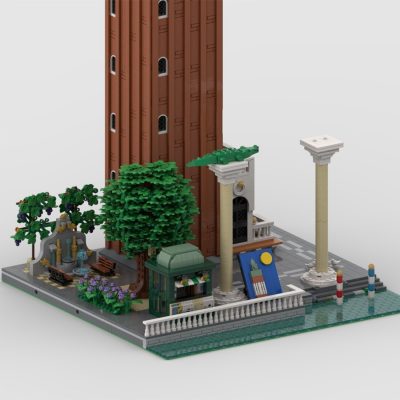 Venice Campanile and Surrounding Area MODULAR BUILDING MOC-88904 by Cvanhulle WITH 5613 PIECES