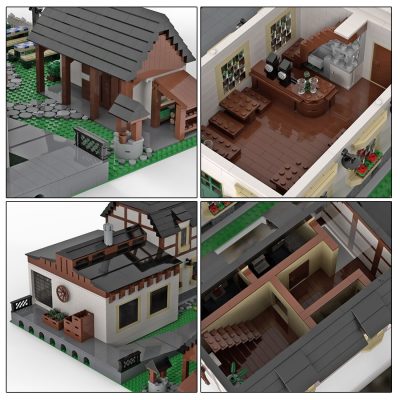 German Beer Brewery MODULAR BUILDING MOC-90068 by SteinbrueckerMOCs WITH 4552 PIECES