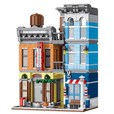 Detective Office Modular Building UrGe 20104 with 1178 pieces