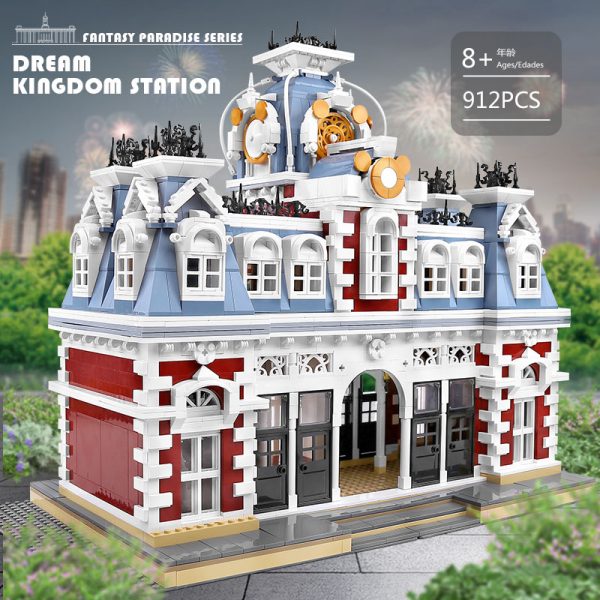 The Station Of The Creamland Modular Building MOULD KING 11004 with 3132 pieces