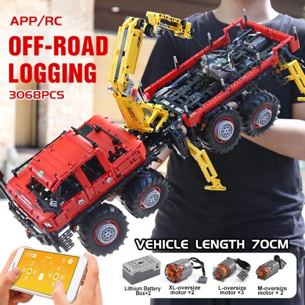 Articulated 8×8 Off-Road Remote Control Truck Technic MOULD KING 13146 with 3068 pieces