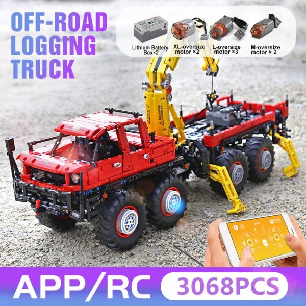 Articulated 8×8 Off-Road Remote Control Truck Technic MOULD KING 13146 with 3068 pieces